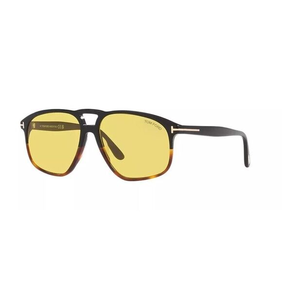New Authentic Tom Ford Pierre Amber FT1000/S 05E Navigator Sunglasses - Picture 1 of 4